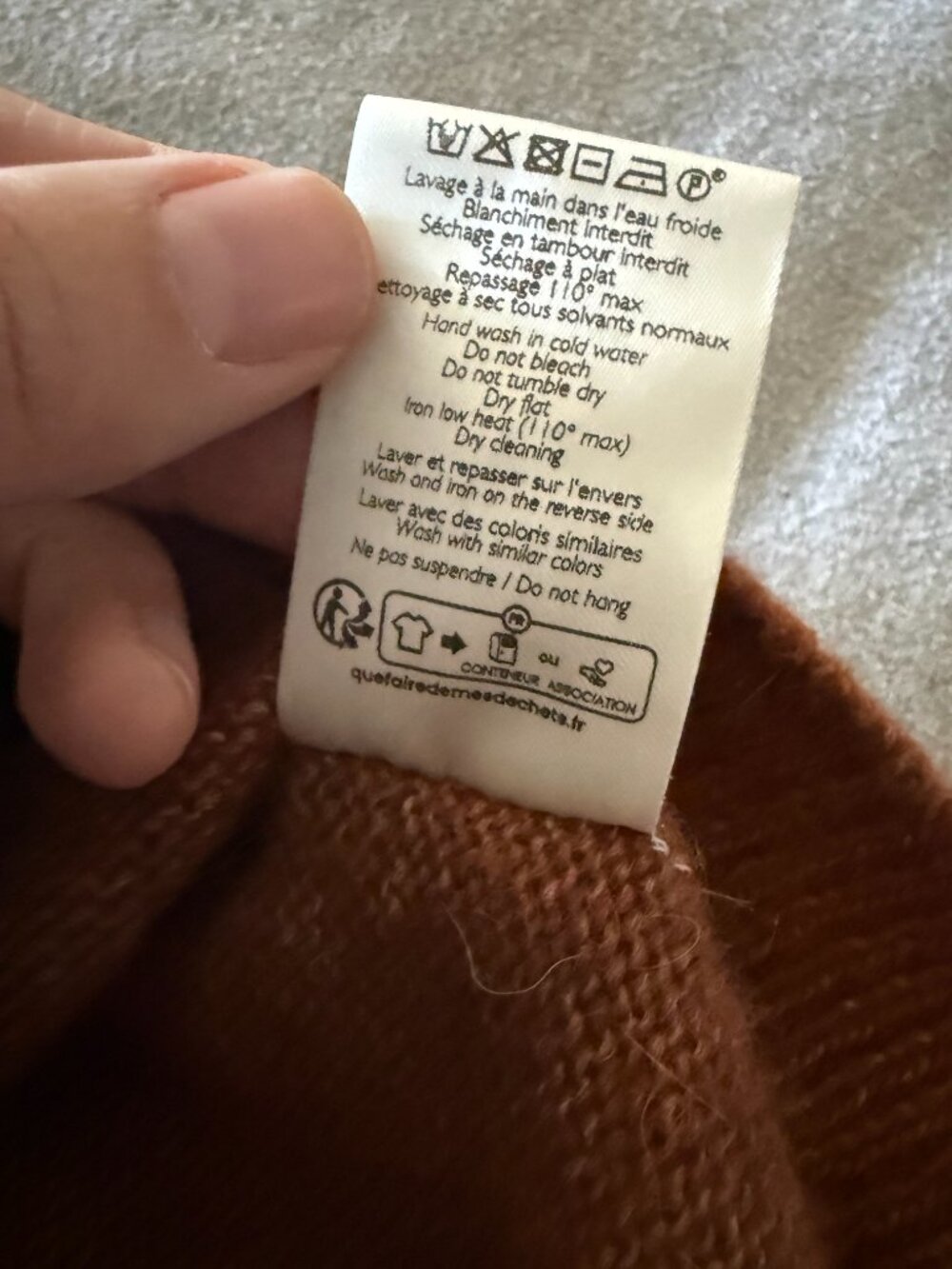 Sezane Samuel Jumper (Vest) Mahogany - Size Small - EUC! - Picture 8 of 8